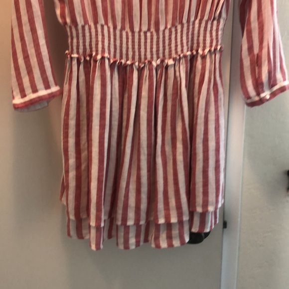 Rails Red White Jasmine Belmont Stripe Dress Large - Picture 8 of 8